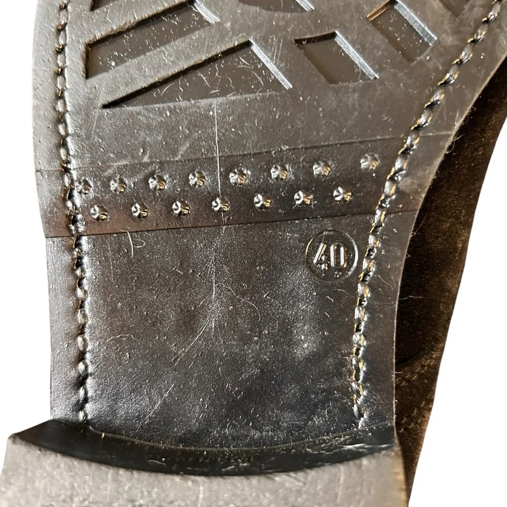 J. Crew Kenton Pacer Boots Men's 40 Suede Leather‎ Lace-Up Winter Black